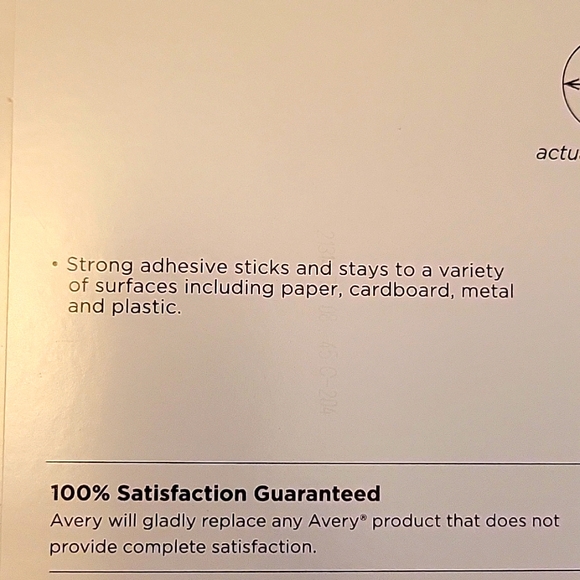 REDUCED Avery GLOSSY CLEAR FILM Round Labels 3/4" -NEW - Picture 3 of 5